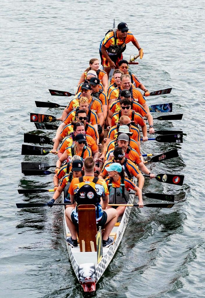 Team racing on the water